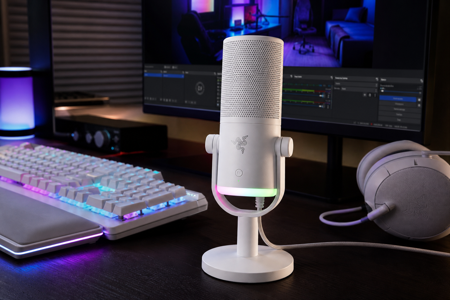 Microfono Razer RGB quasi dimezzato: Seiren V3 Chroma su Amazon