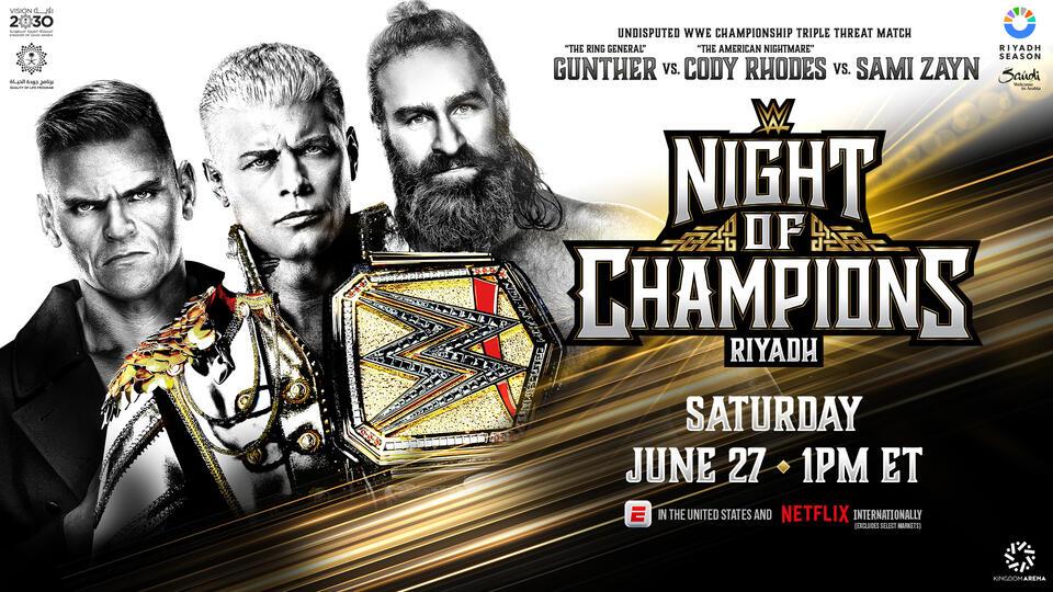 WWE Night of Champions Riyadh: card e come vederlo in streaming