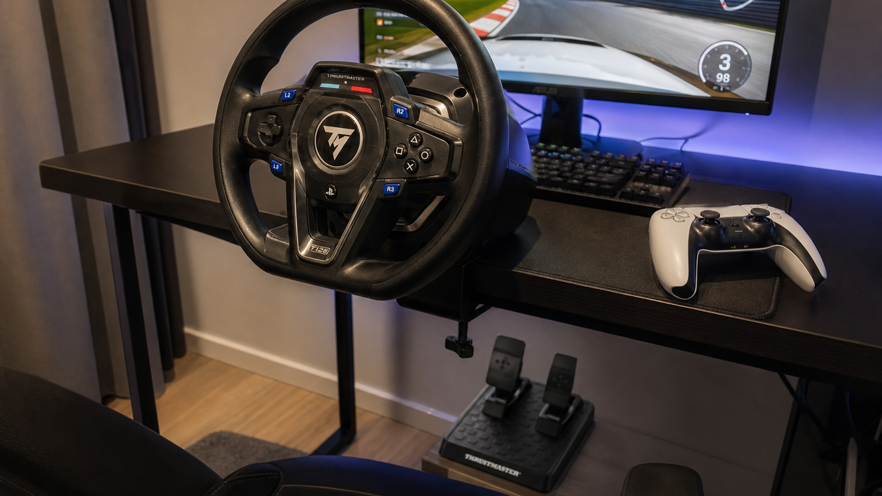 Immagine di Force Feedback PS5 e PC a 126,81€: Thrustmaster T128 su Amazon