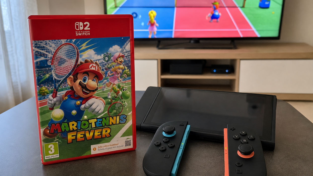 Immagine di Switch 2 in campo a 49,49€: Mario Tennis Fever -38% su Amazon