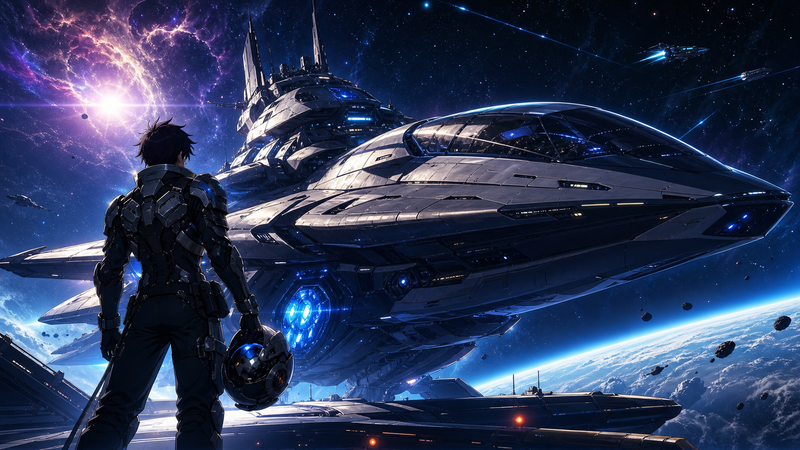 Reborn as a Space Mercenary prepara il decollo: nuovo trailer e sigle