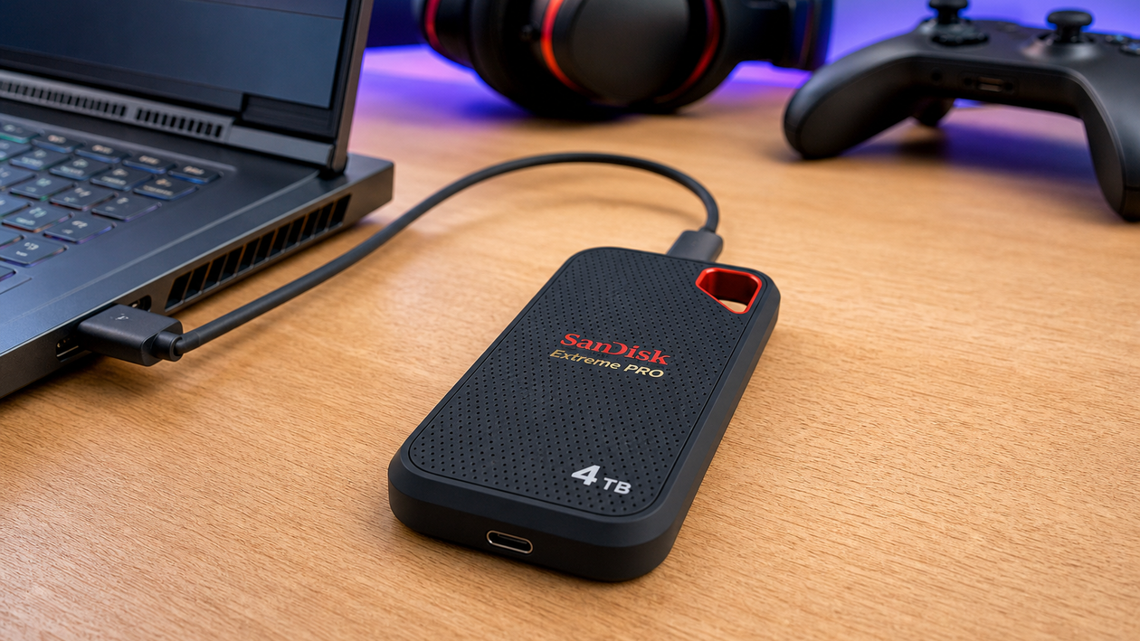 Immagine di Backup e gameplay in 4TB: SanDisk Extreme PRO a 498€ su Amazon