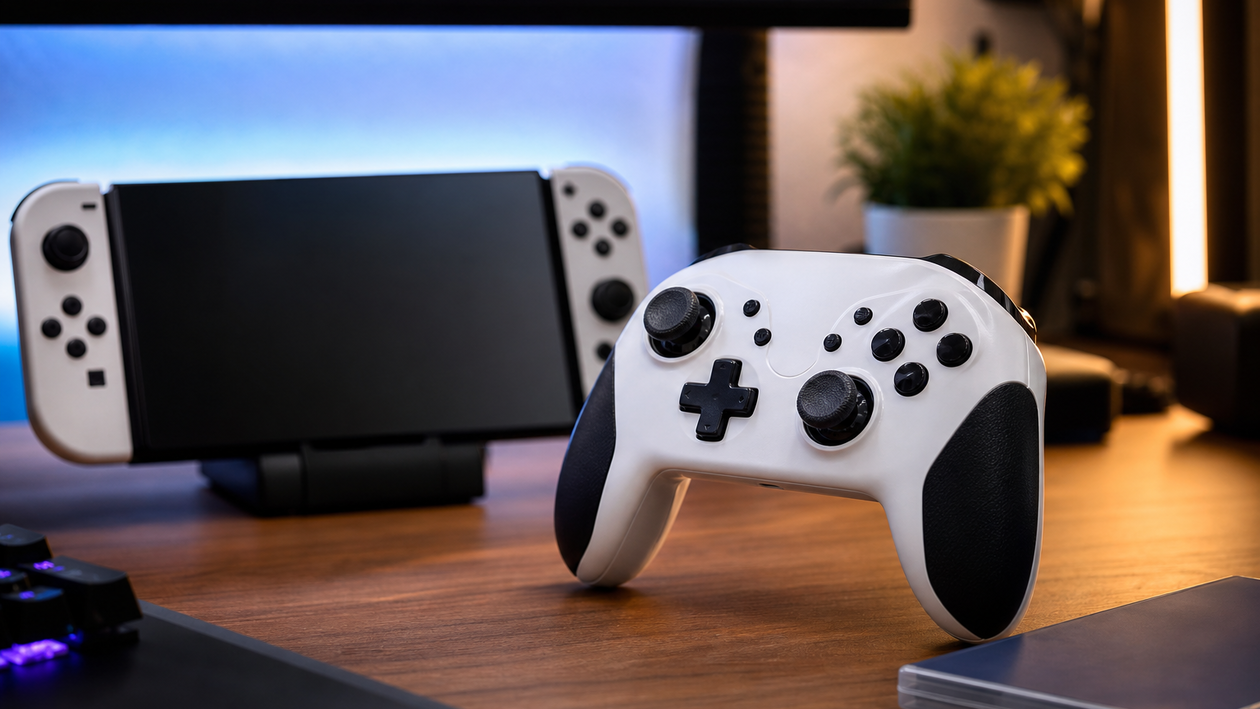 Immagine di Controller Super Mario Switch a 36€: wireless ufficiale su Amazon