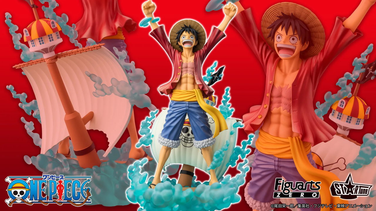 One Piece: Monkey D. Luffy rivive una scena iconica nella nuova Figuarts Zero STARTune