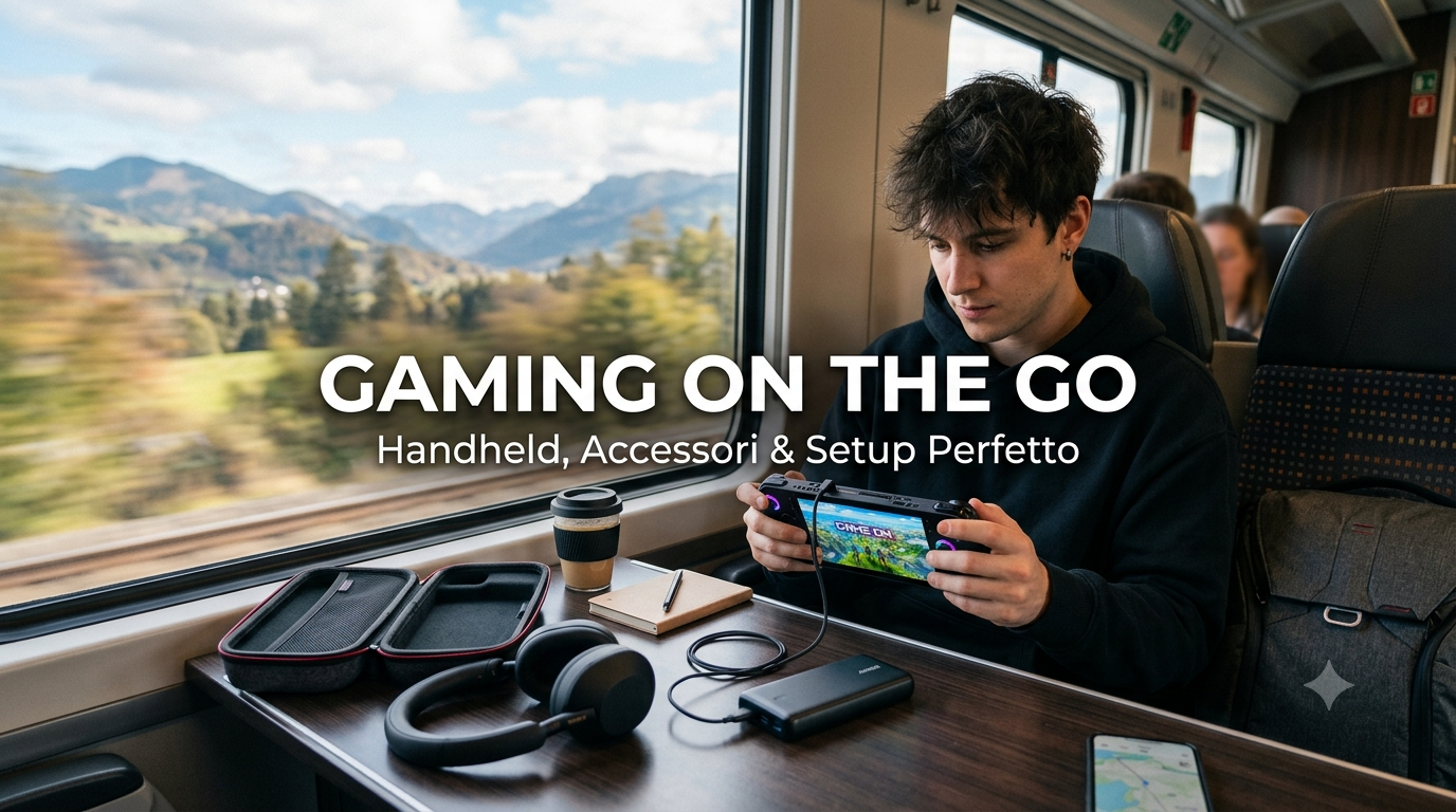 Gaming da viaggio: handheld, accessori e setup perfetto on the go