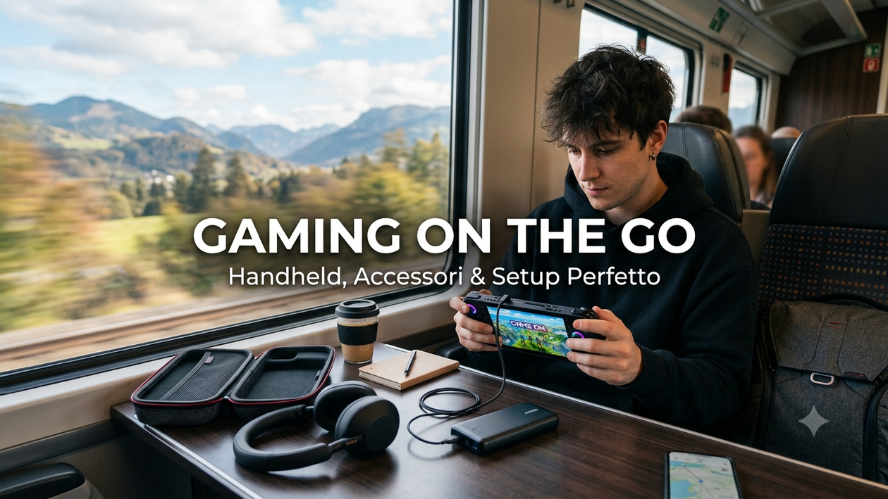 Immagine di Gaming da viaggio: handheld, accessori e setup perfetto on the go