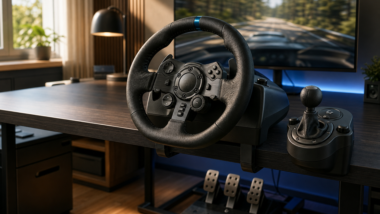 Immagine di Sim racing quasi al minimo: Logitech G923 con cambio a 269,09€