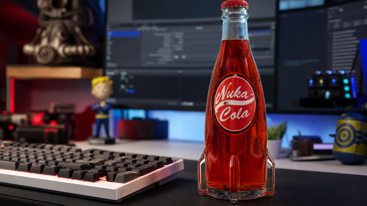 Immagine di Fallout nel setup streaming: Stream Deck Nuka-Cola a 89,99€