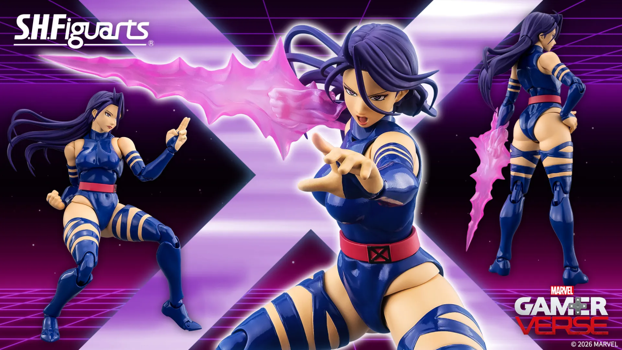 Psylocke sfodera i suoi poteri psichici nella nuova SH Figuarts di Bandai