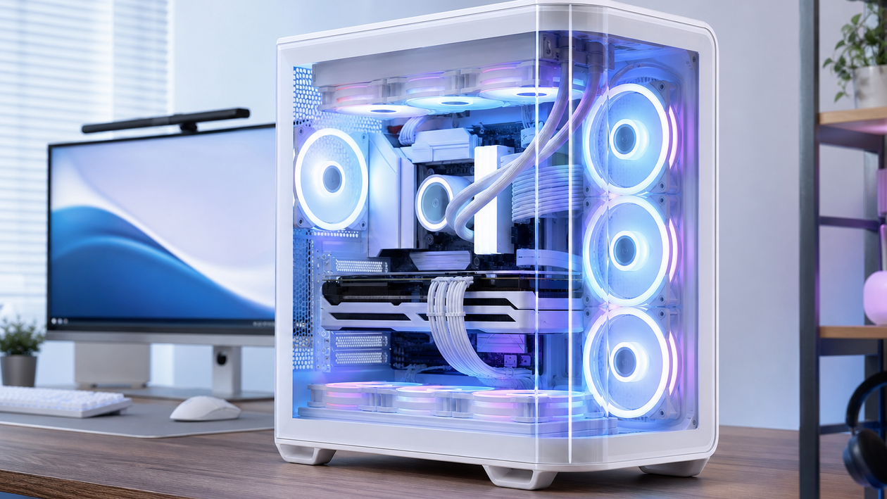 Immagine di Vetro panoramico e 3 ventole RGB: il case Corsair è al 56%