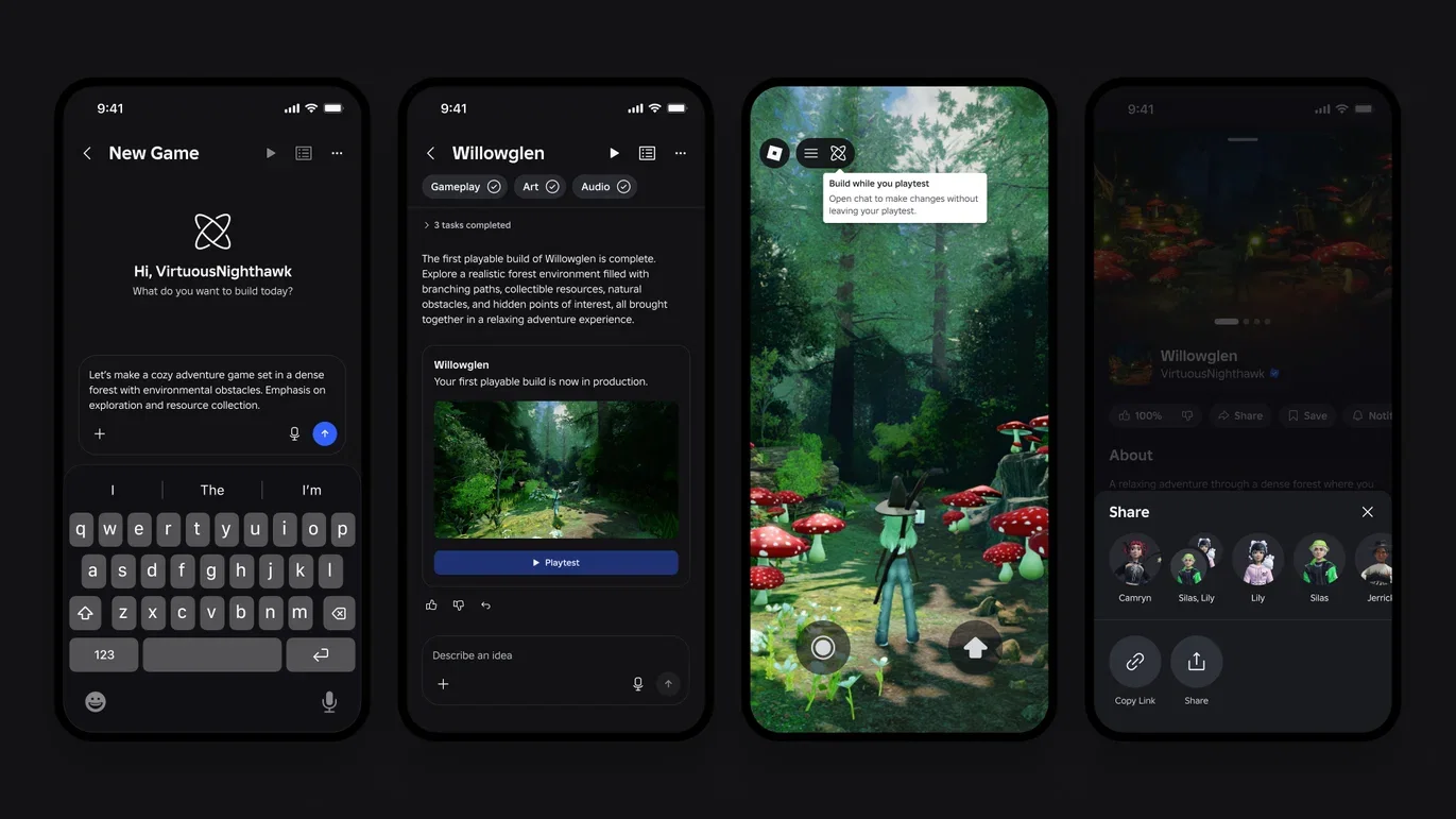 Roblox prepara giochi creati con una semplice frase