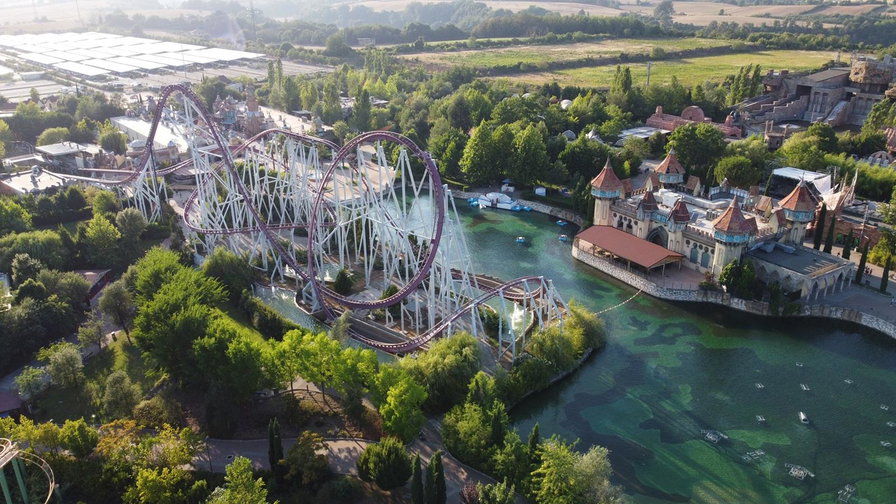 Vista aerea delle attrazioni di MagicLand