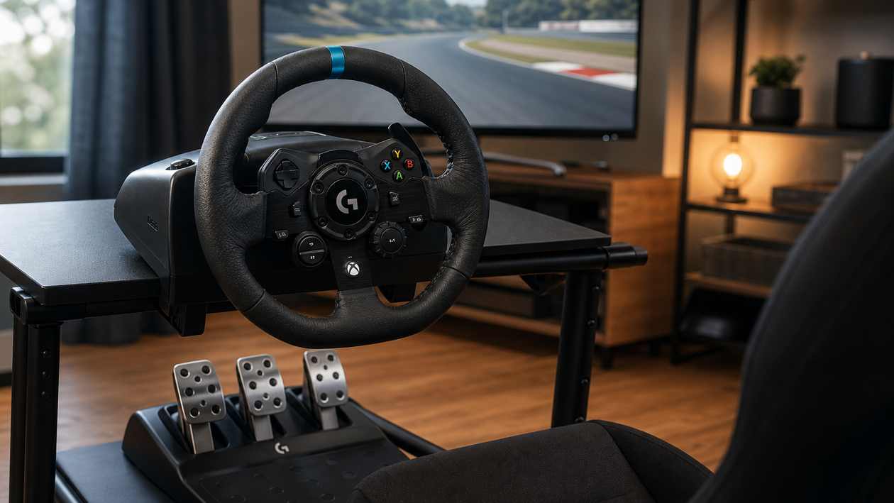 Immagine di Il sim racing sente ogni cordolo: Logitech G923 a 210€