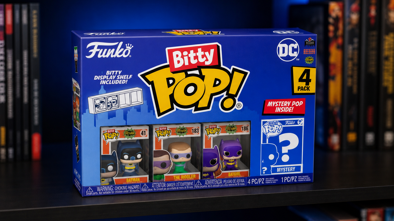 Immagine di Batman diventa tascabile: 4 Funko Bitty Pop! a 9,85€ su Amazon