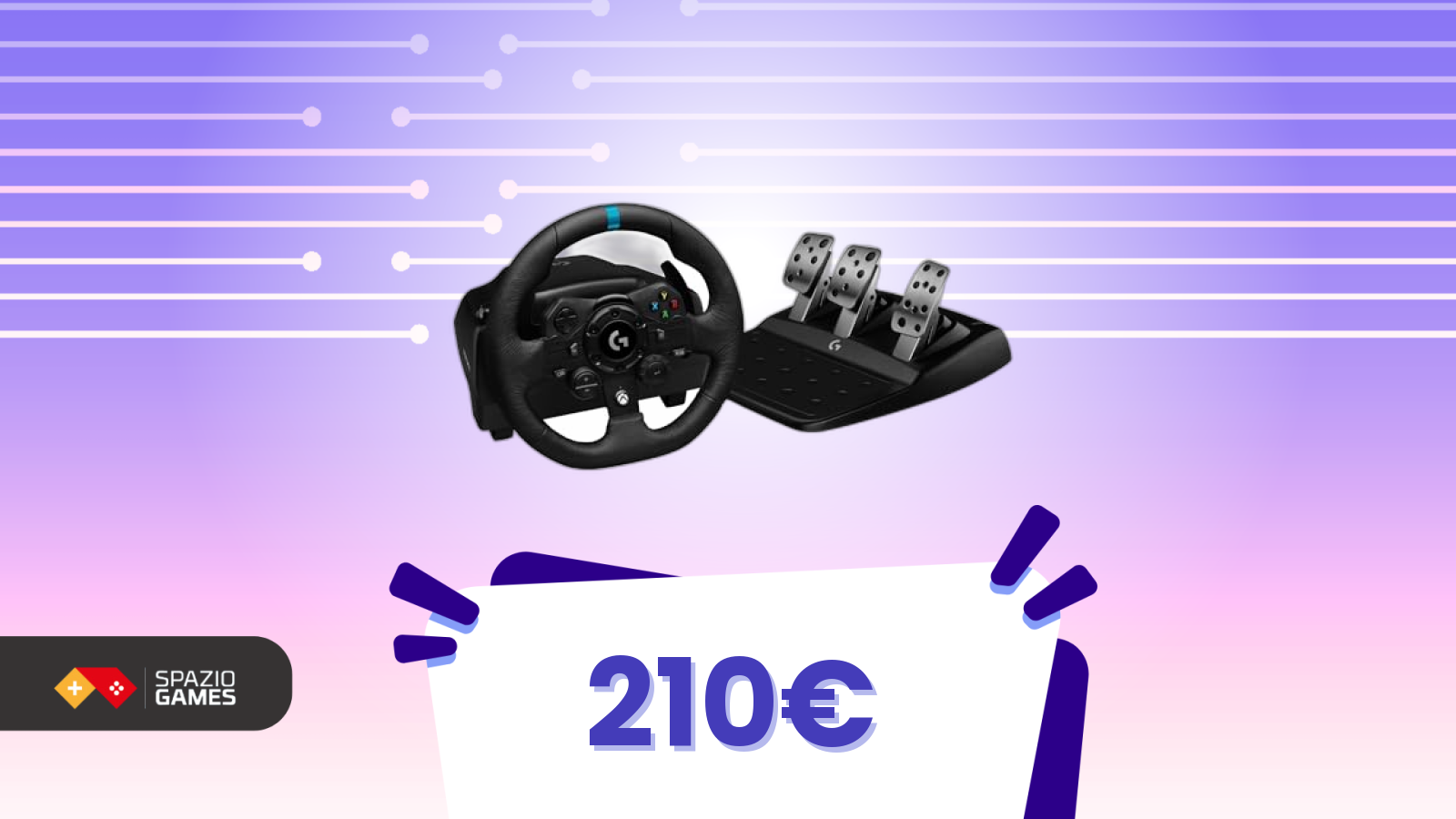Il successore del G29 ora costa quanto lui: Logitech G923 in offerta a soli 210€