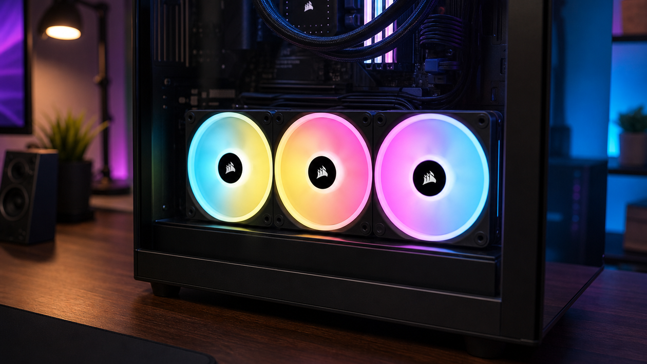 Immagine di 81€ restano nel budget della build: Corsair QX120 RGB al 51%
