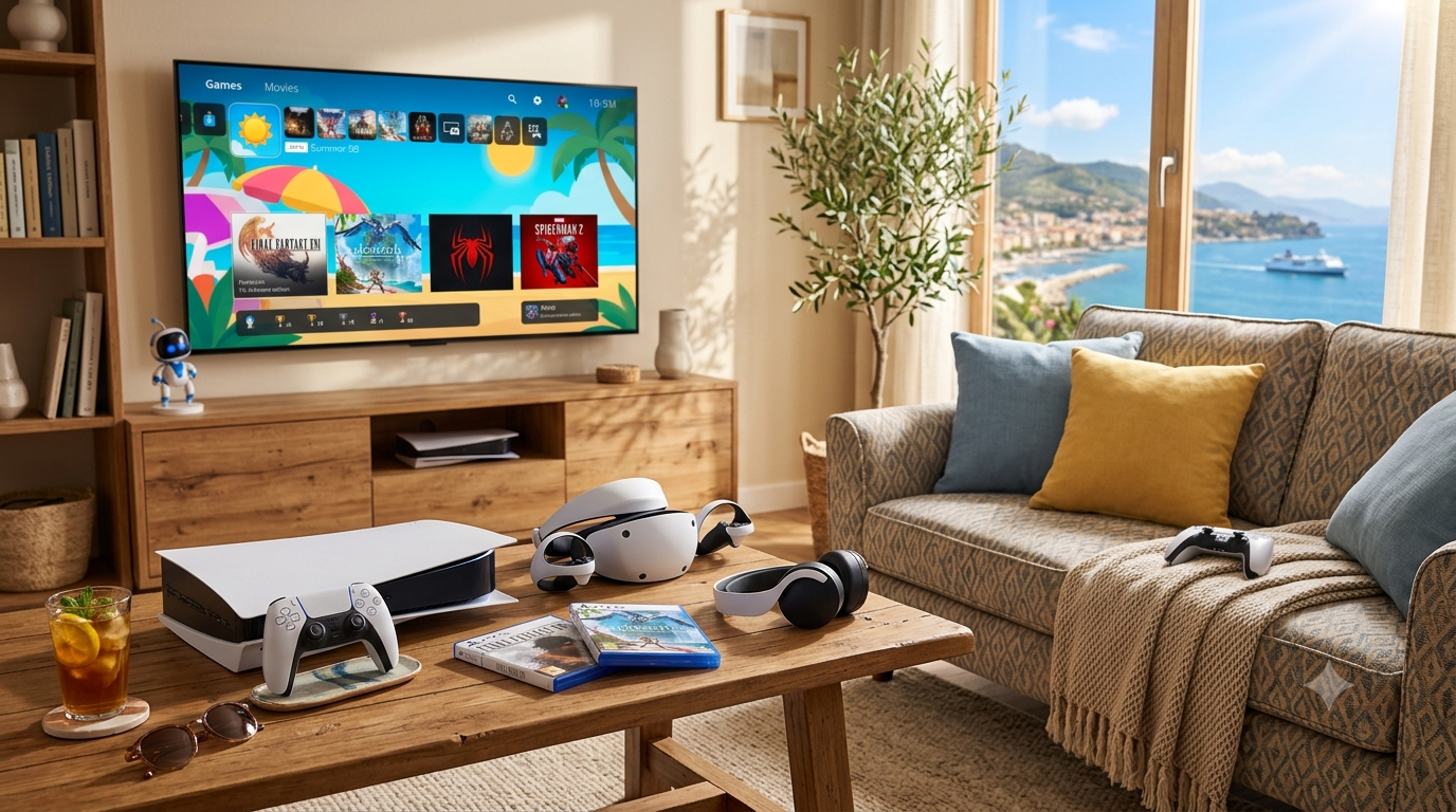 Estate su PlayStation: giochi PS5 da recuperare e accessori da salotto