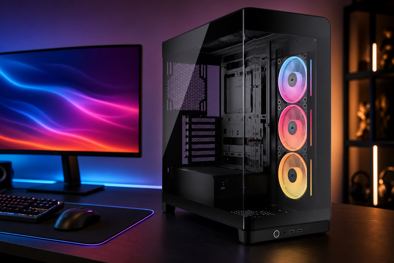 Vetro curvo e tre LX120R: Corsair FRAME 4500X a 119,99€