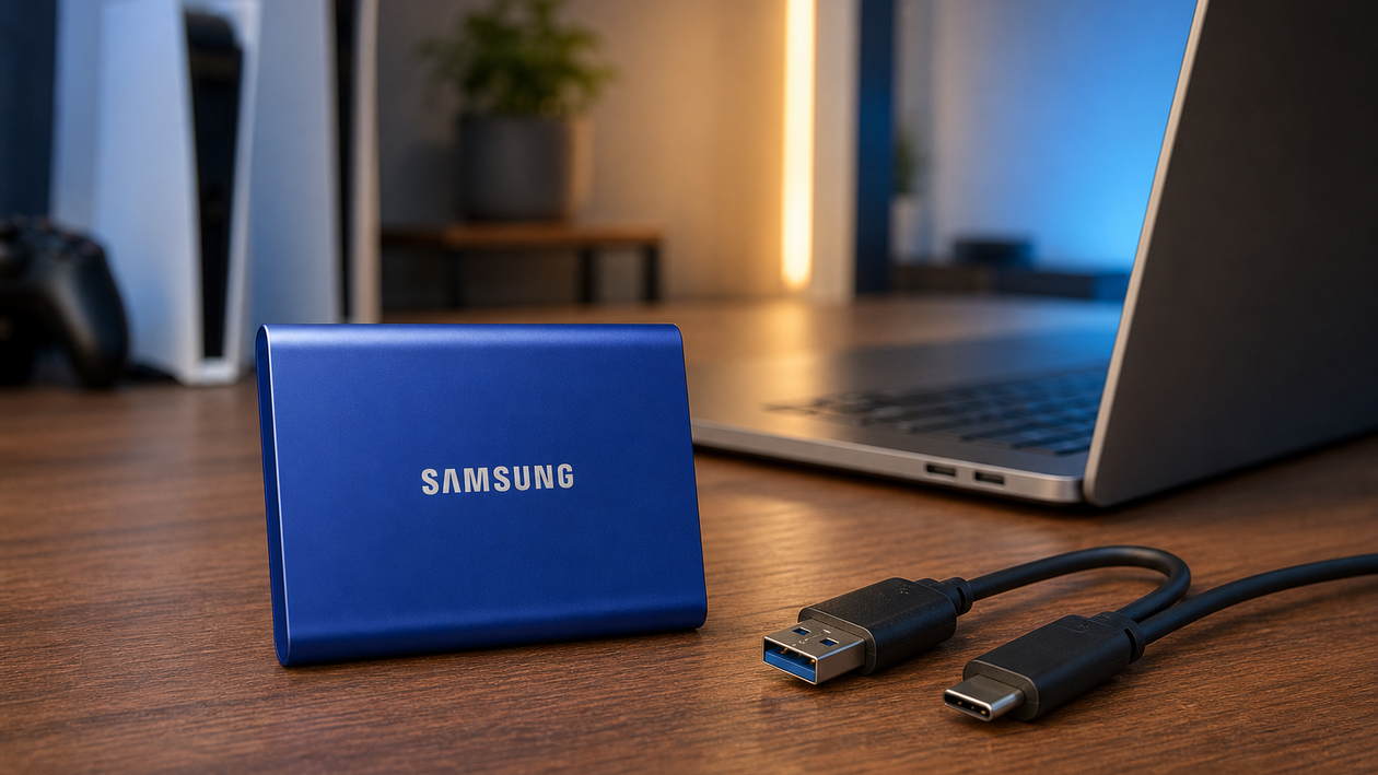 Immagine di 1 TB tascabile per console e creator: Samsung T7 è al 47%