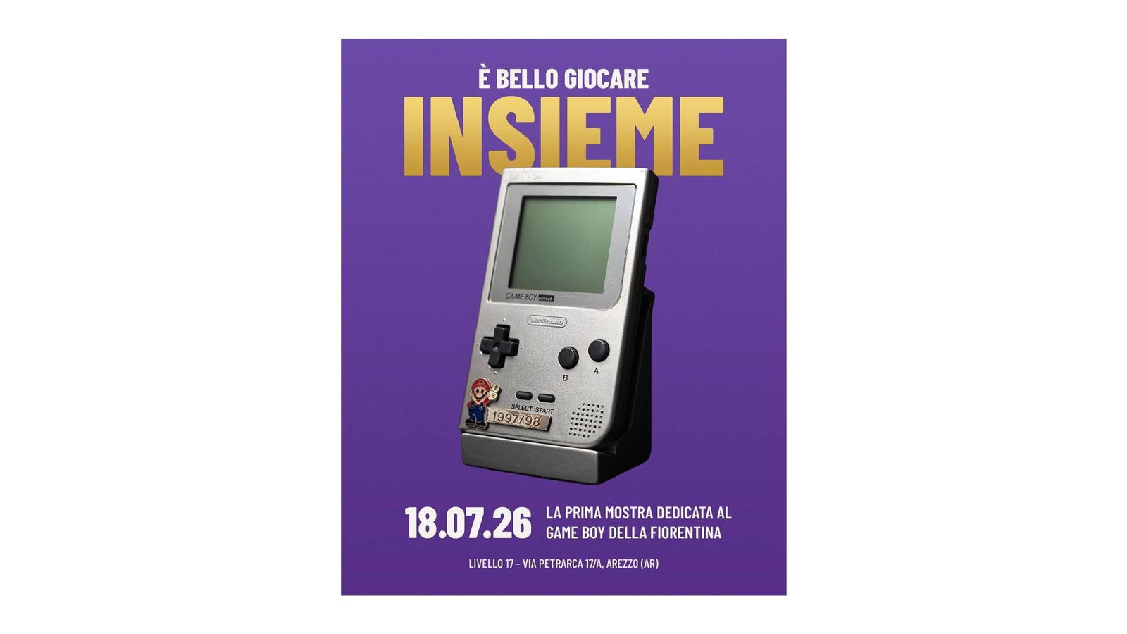 Anteprima: Il Game Boy della Fiorentina svelato: ecco il documentario