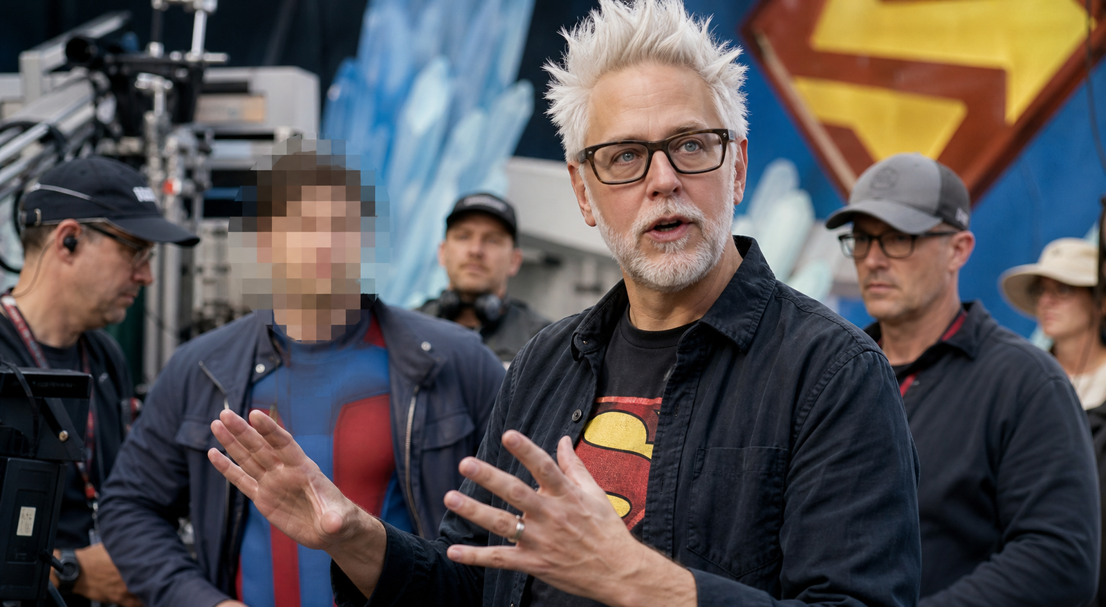 Anteprima: Man of Tomorrow: James Gunn oscura un volto nella nuova foto dal set