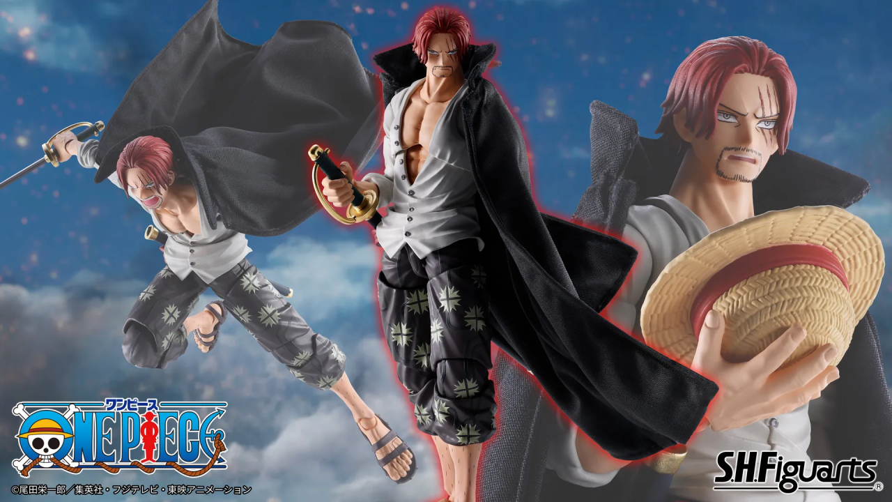 Anteprima: Shanks torna a Marineford: ecco la nuova SH Figuarts di Bandai