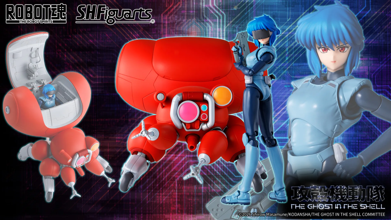 Anteprima: Ghost in the Shell: Motoko Kusanagi entra nella linea SH Figuarts