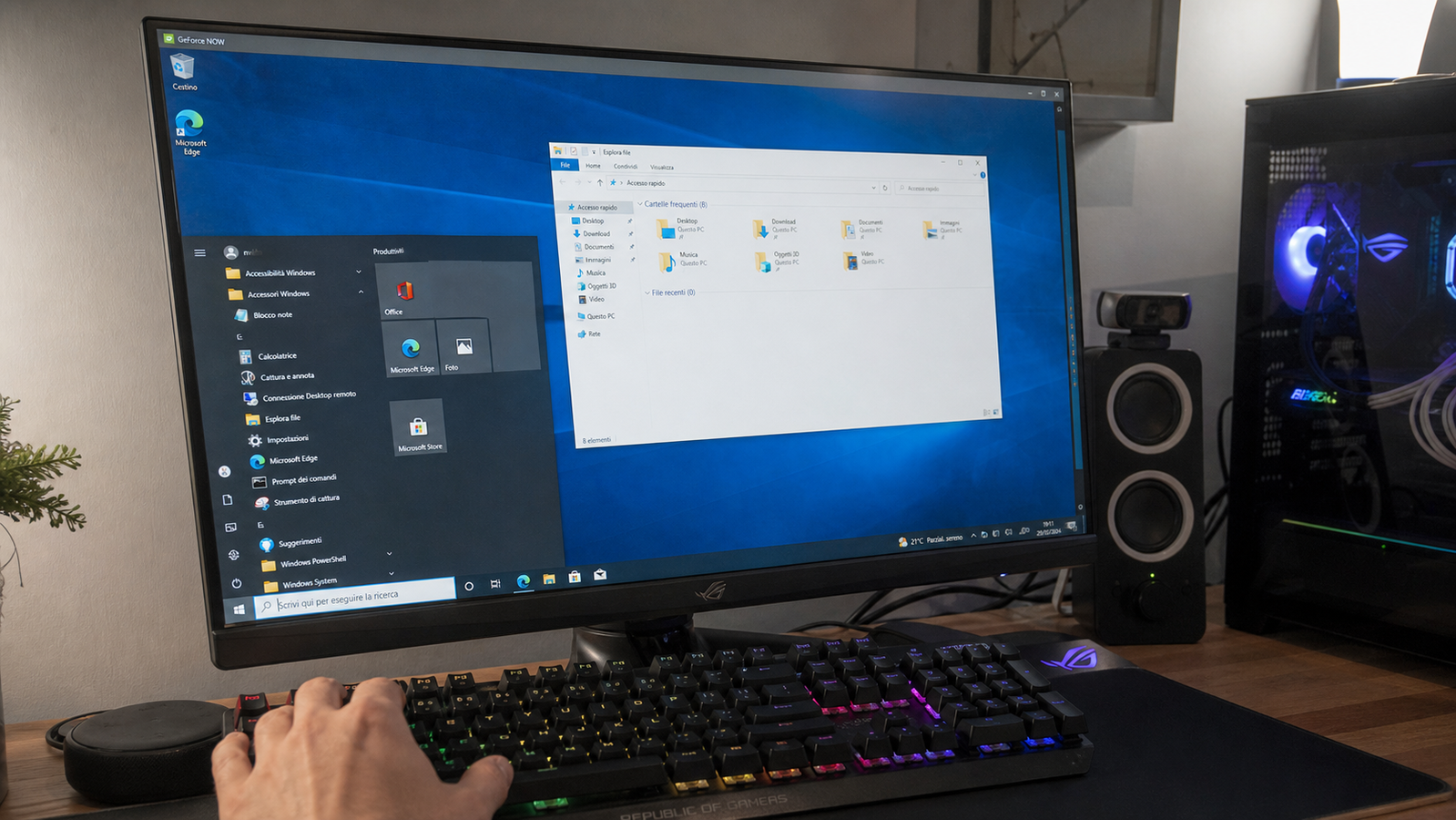 Anteprima: GeForce NOW: i modder avviano un desktop Windows