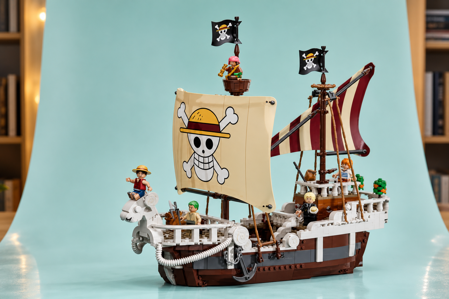 Anteprima: LEGO ONE PIECE Going Merry a 121,89€, cinque Mugiwara da esporre
