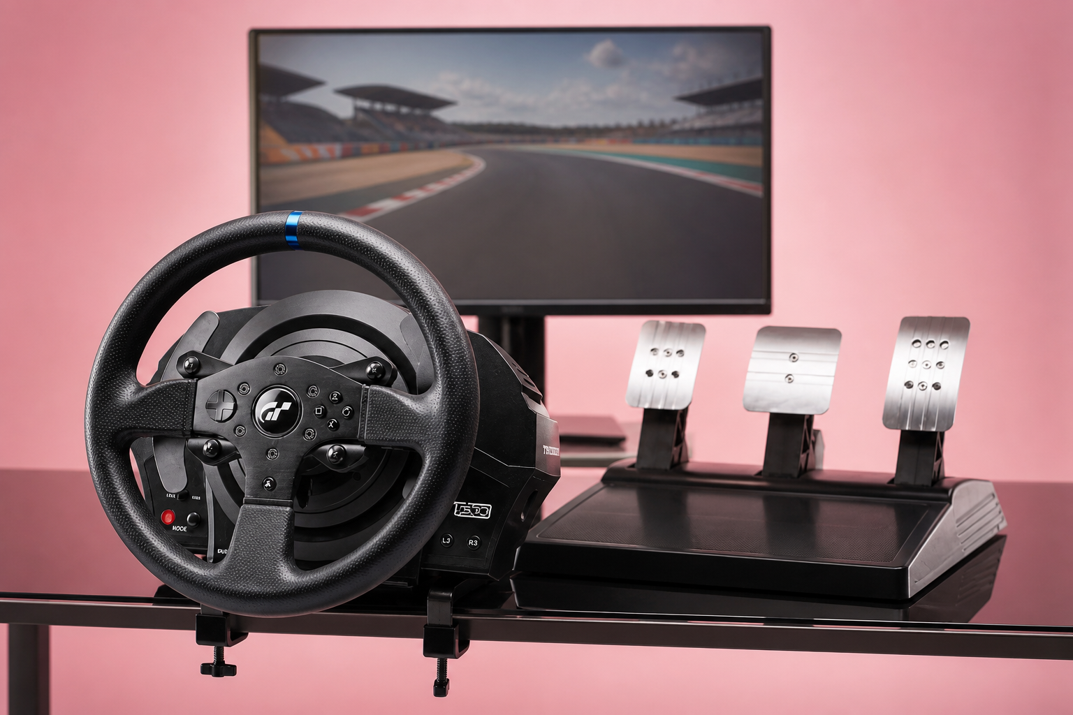 Anteprima: Thrustmaster T300RS GT a 251,41€, guida e tre pedali per PS5 e PC