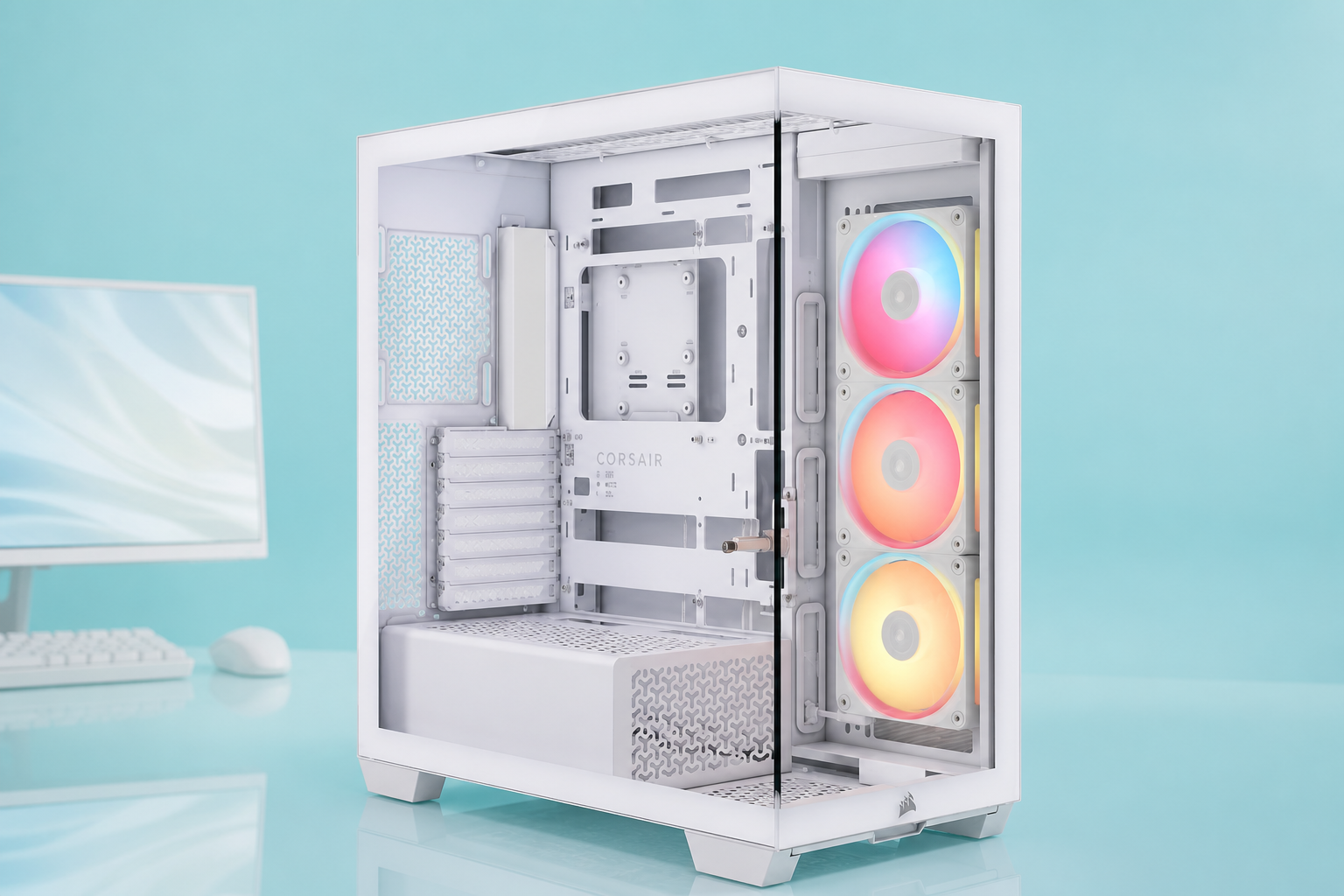 Anteprima: Corsair 3500X LX-R RGB al 65%, tre ventole e hub per una build pulita