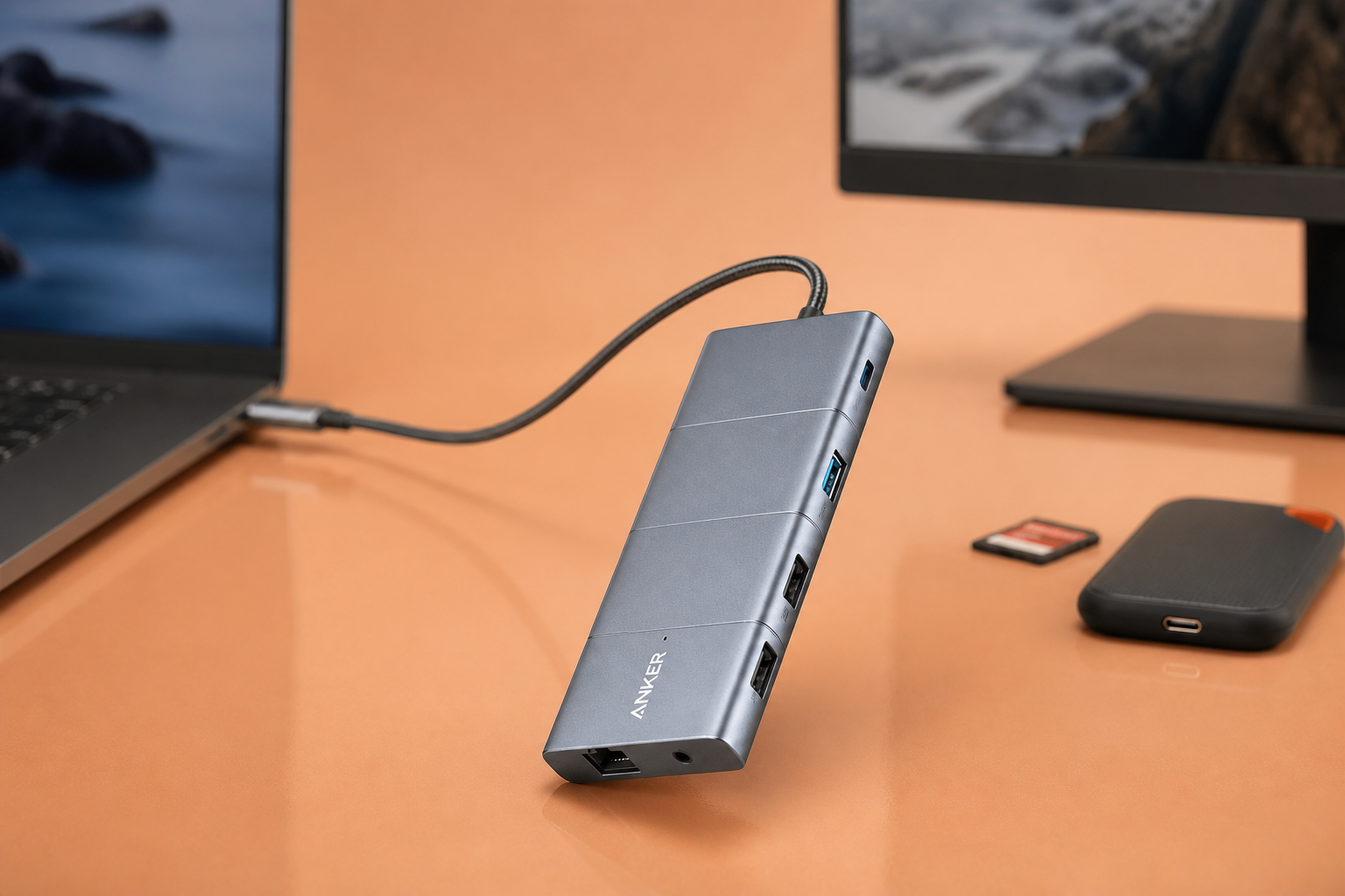 Anker 565 scontato del 49%, 11 porte per lavorare senza adattatori