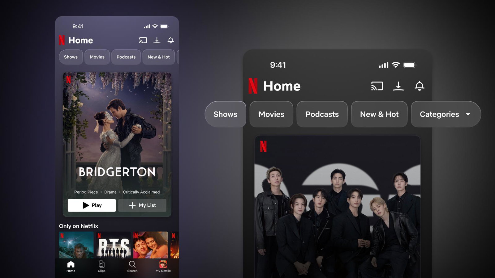 Anteprima: Il feed verticale di Netflix arriva in Italia: ecco Clips