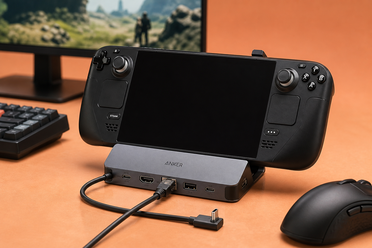 Anteprima: Steam Deck su TV 4K con la dock Anker 6-in-1 a 34,99€