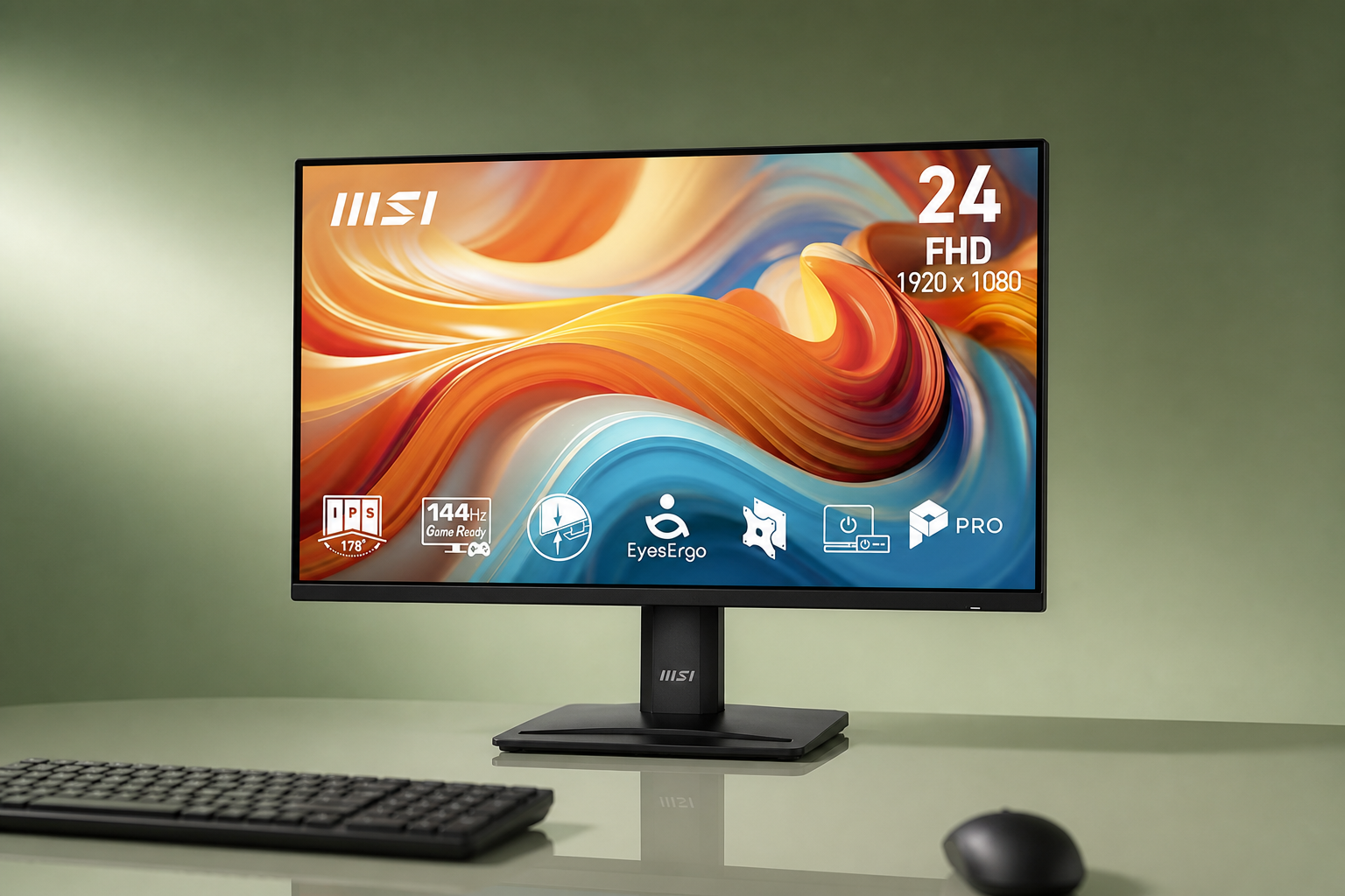 MSI PRO 24″ a 74,90€, 144 Hz per giocare e lavorare sullo stesso display