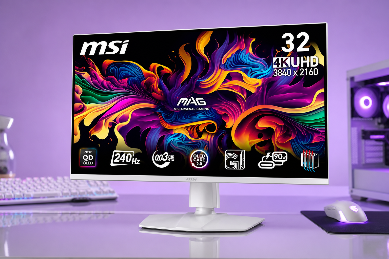 Anteprima: MSI MPG QD-OLED 32″ a 709€, 4K e 240 Hz per giocare senza compromessi