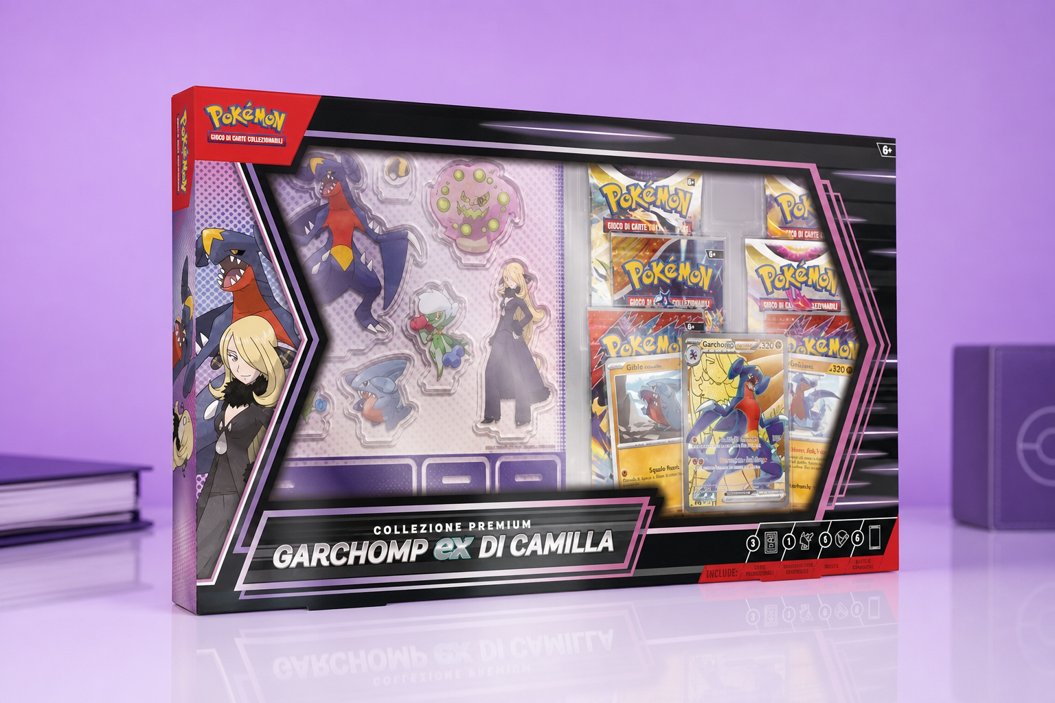 Anteprima: Pokémon GCC Garchomp-ex di Camilla a 44€, un box ricco da collezionare
