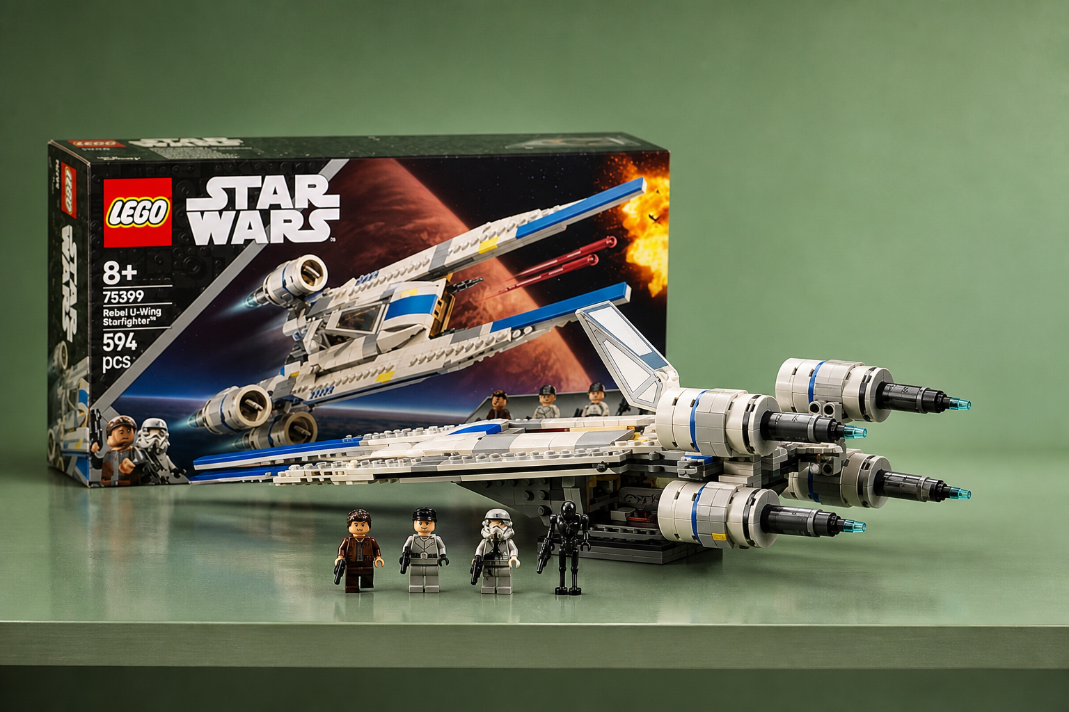 Anteprima: LEGO Star Wars U-Wing a 46,54€, il minimo storico con Cassian e K-2SO