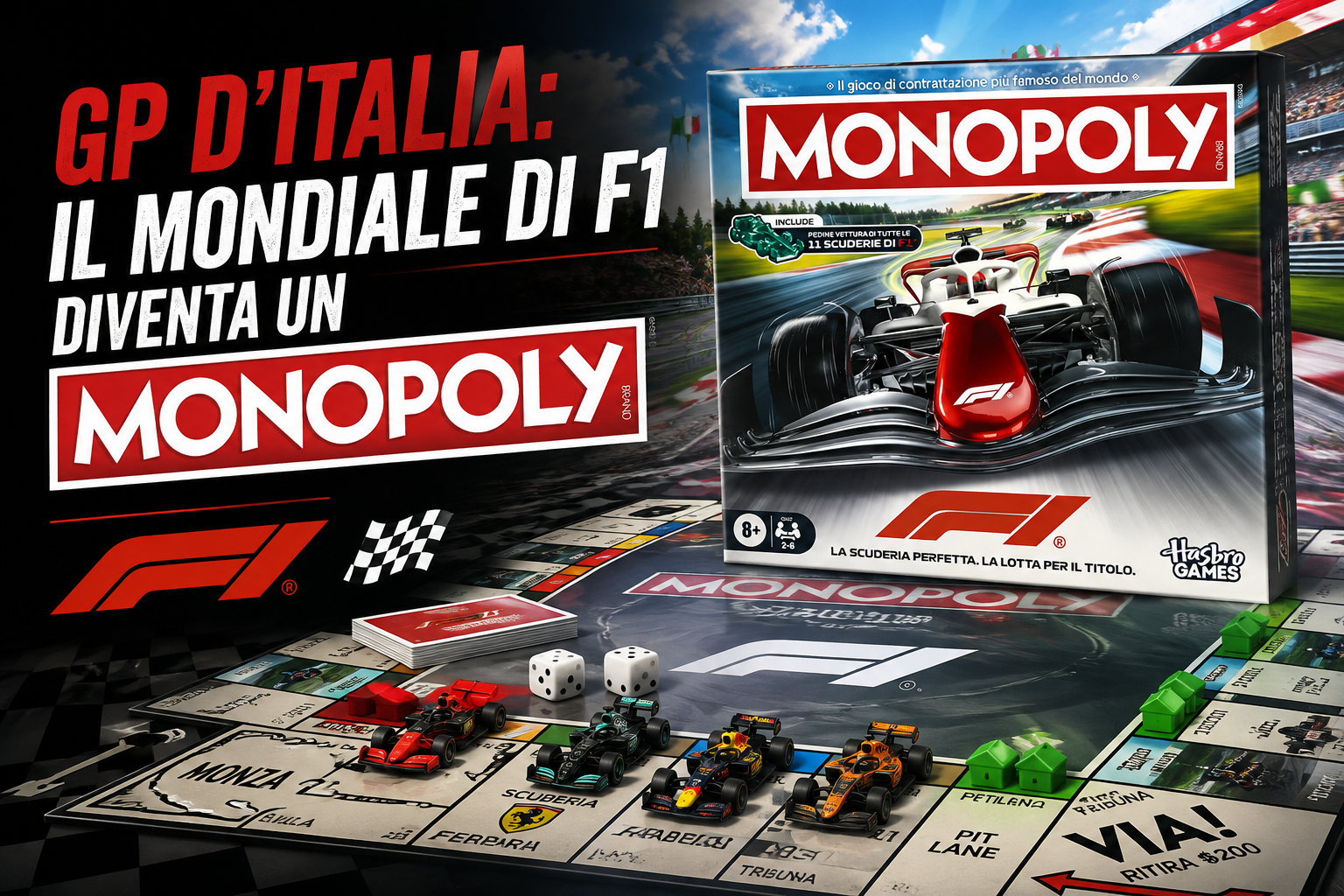GP d'Italia: il Mondiale di F1 diventa un Monopoly