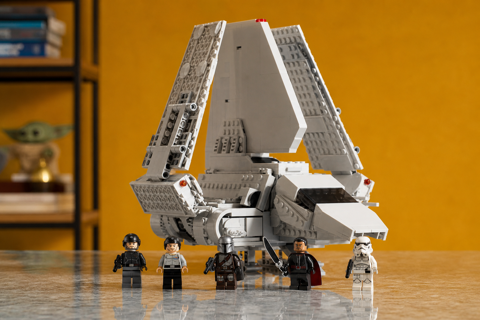 LEGO Star Wars Shuttle Imperiale a 135,99€, 5 minifigure per i fan di The Mandalorian
