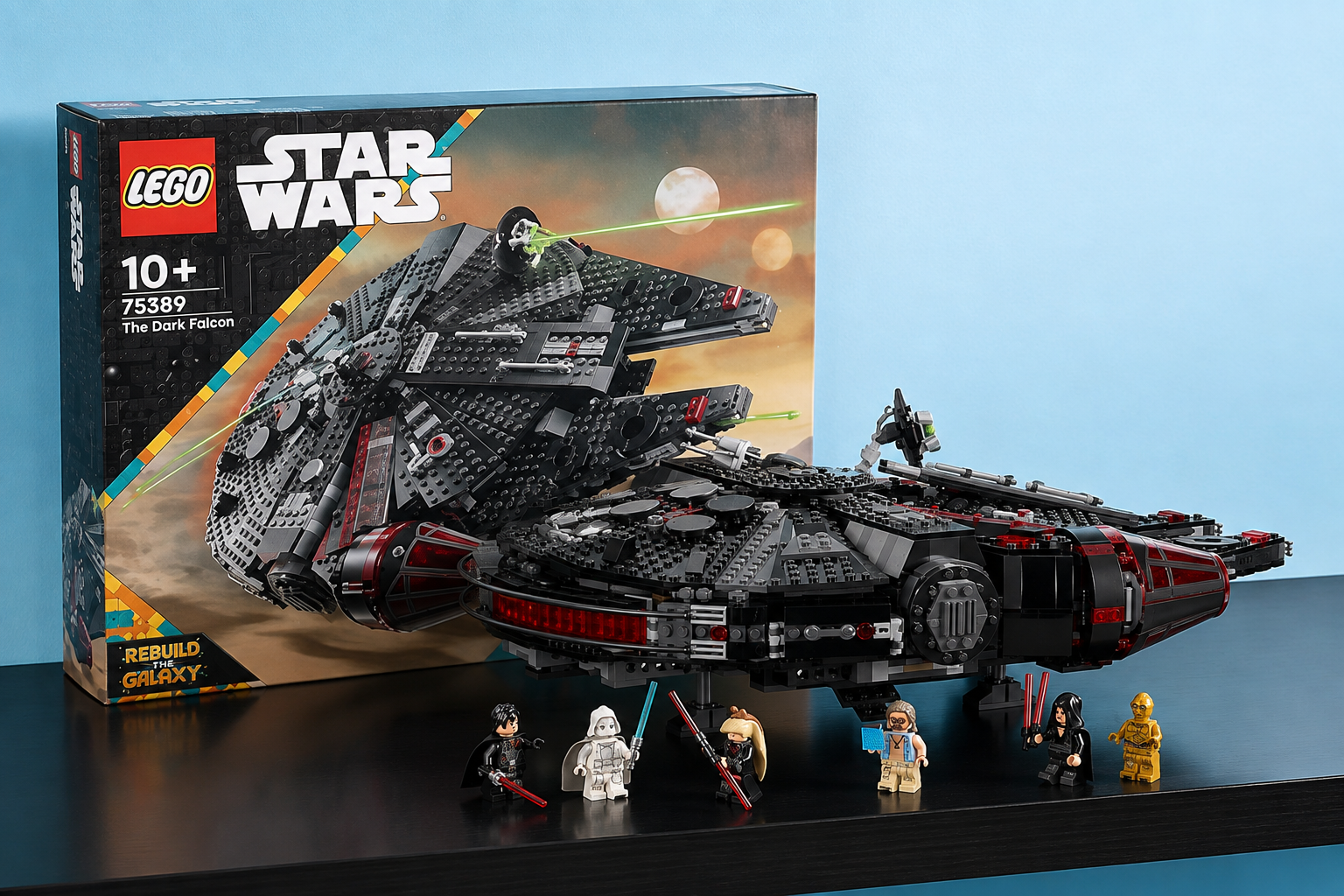 LEGO Star Wars Dark Falcon a 159€, sei minifigure mai viste per i fan