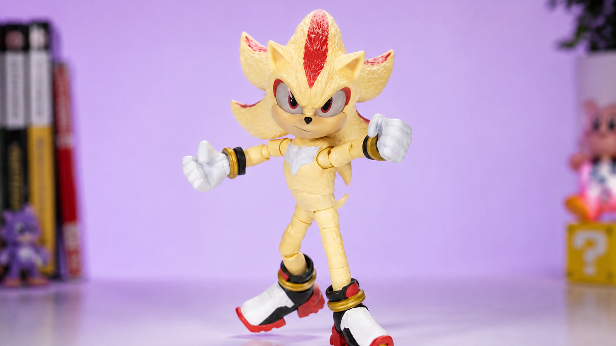 Immagine di Super Shadow di Sonic 3 a 18,34€, la figure da mettere subito in posa