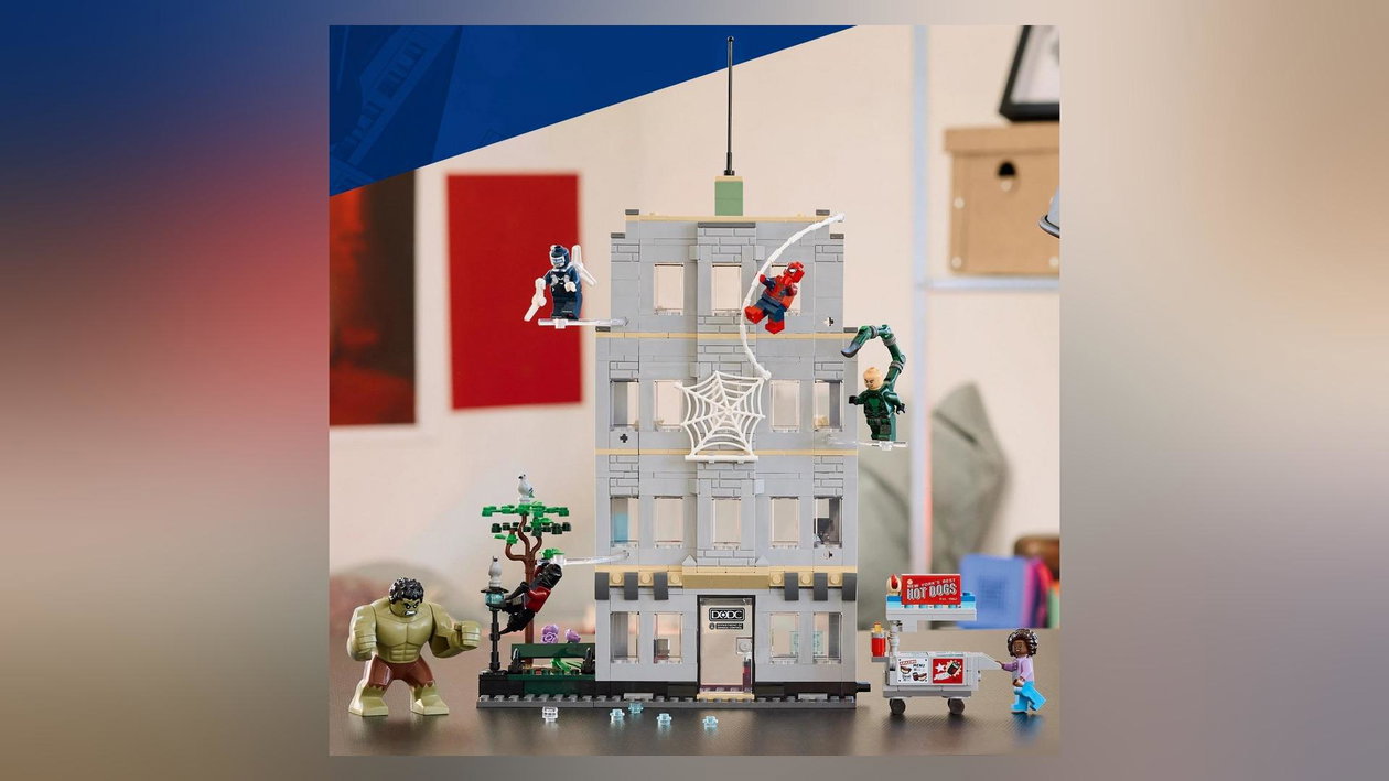 Immagine di LEGO Marvel Spider-Man vs. Hulk a 80€, sei figure per una battaglia che fa scena