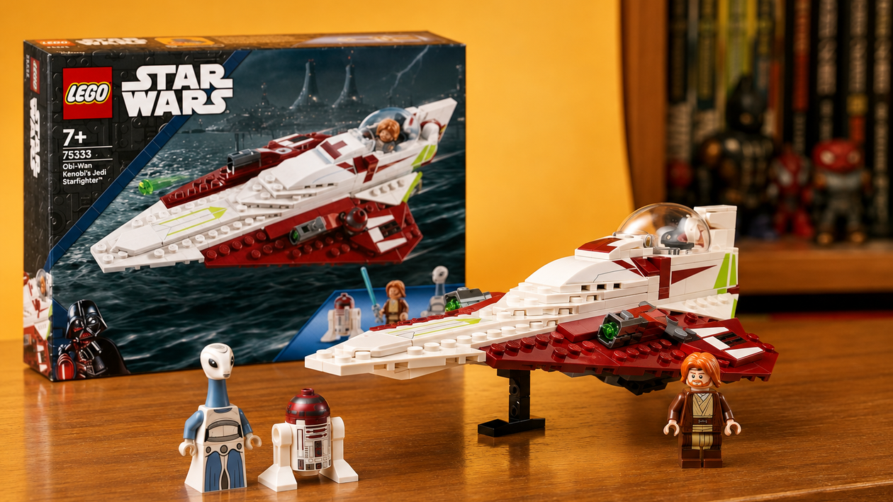 Immagine di LEGO Star Wars Jedi Starfighter a 28,86€, con Taun We al debutto
