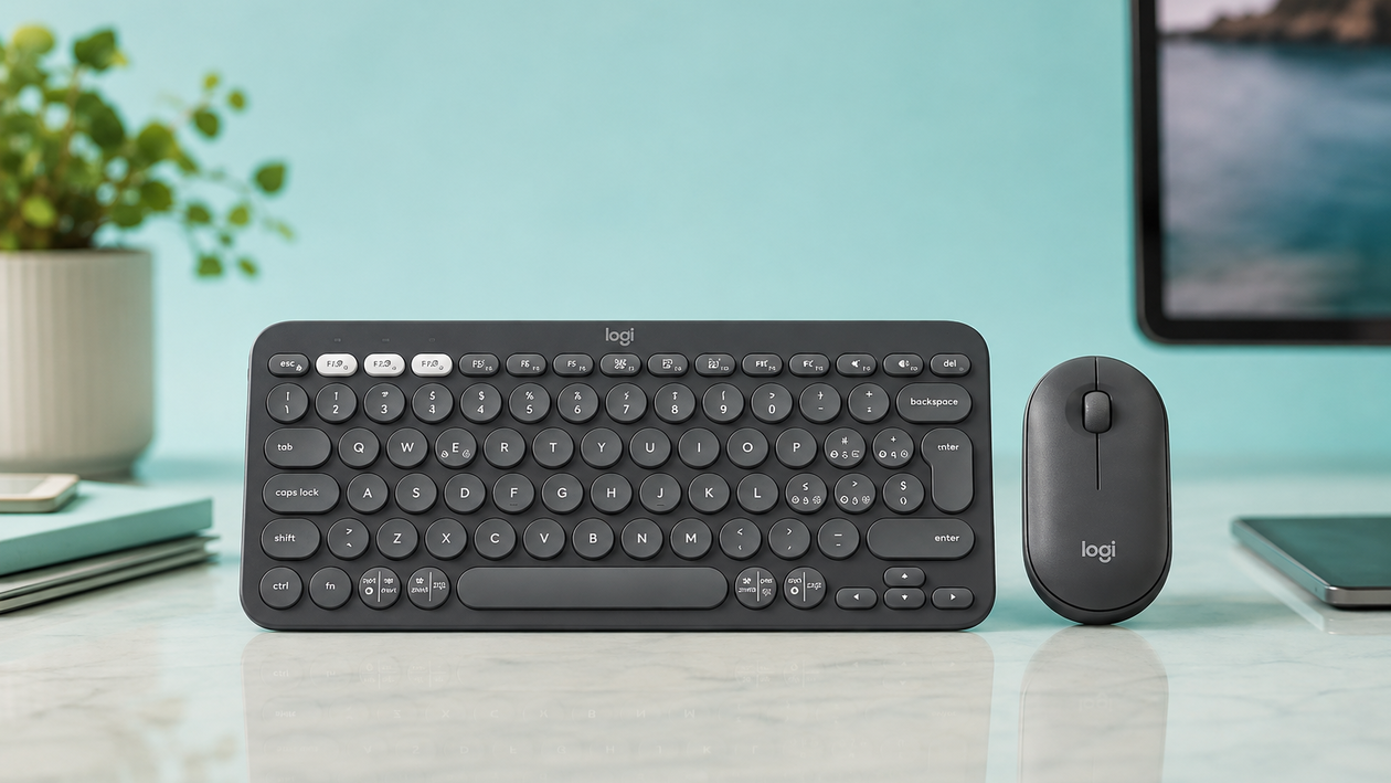 Immagine di 15€ in meno sul Logitech Pebble 2 Combo, silenzio su tre dispositivi