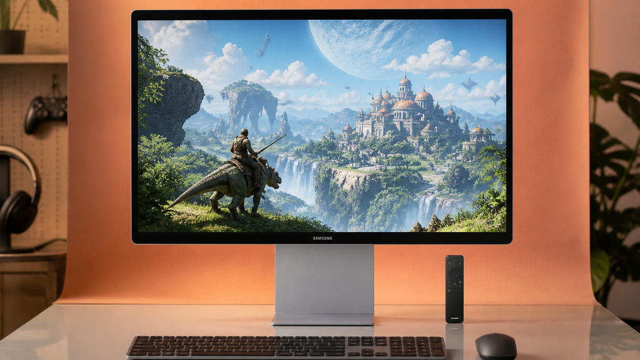 Immagine di Samsung Smart Monitor M9 a 1.034,10€, il QD-OLED che fa anche da Smart TV
