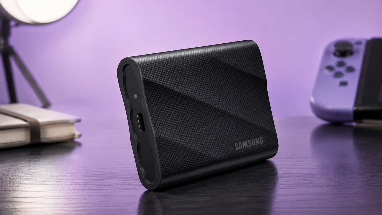 Immagine di Samsung T9 SSD da 1TB al 41%, fatto per giochi e video pesanti