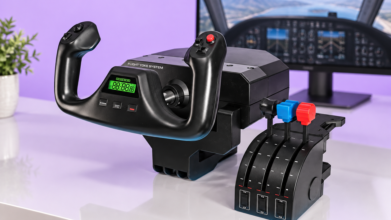 Immagine di Logitech G Saitek Pro Flight Yoke a 99,99€, mai costato così poco