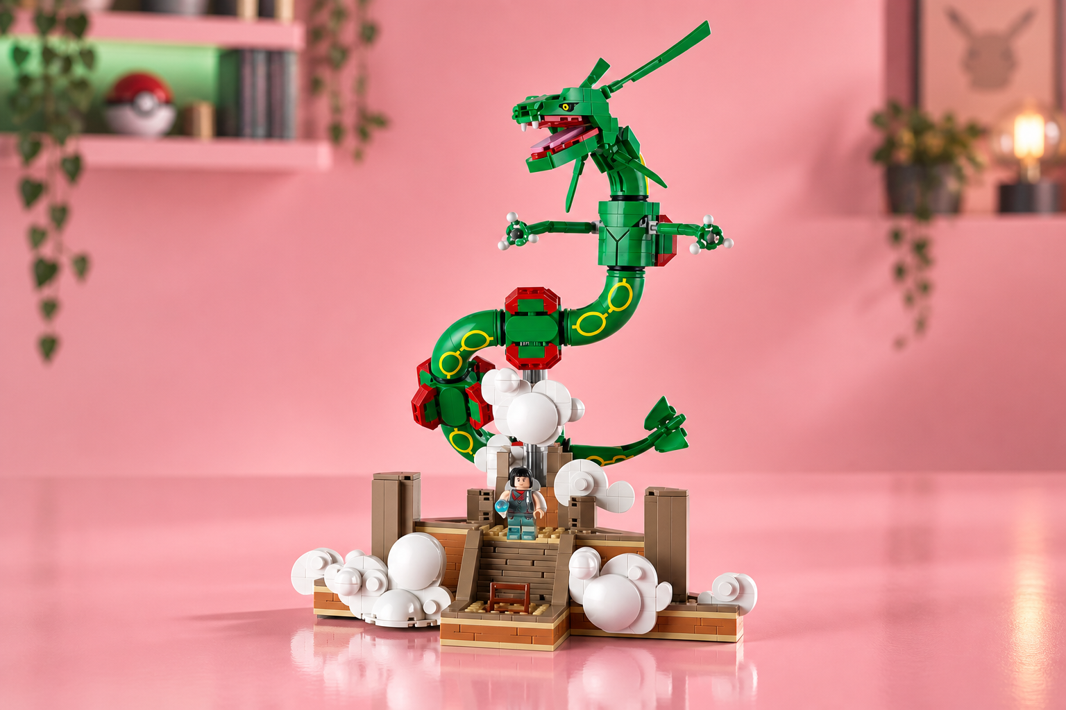 LEGO Pokémon Rayquaza a 116,39€, il minimo di sempre per il set da esposizione