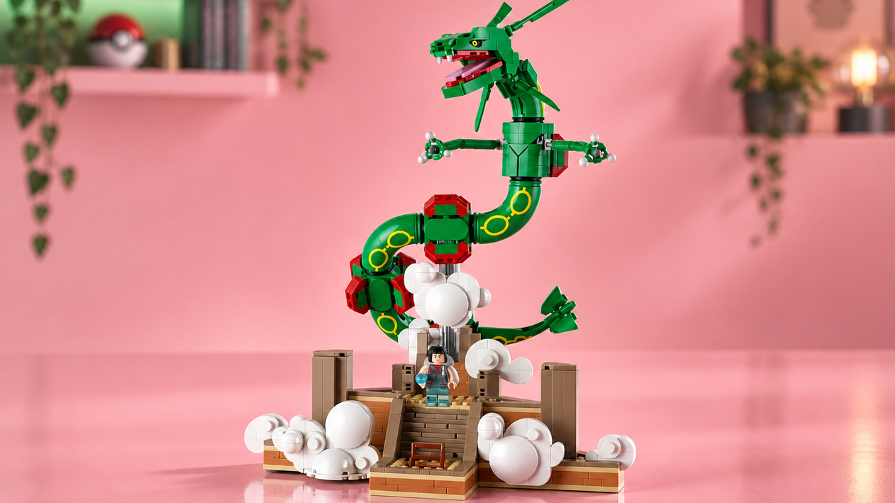 Immagine di LEGO Pokémon Rayquaza a 116,39€, il minimo di sempre per il set da esposizione